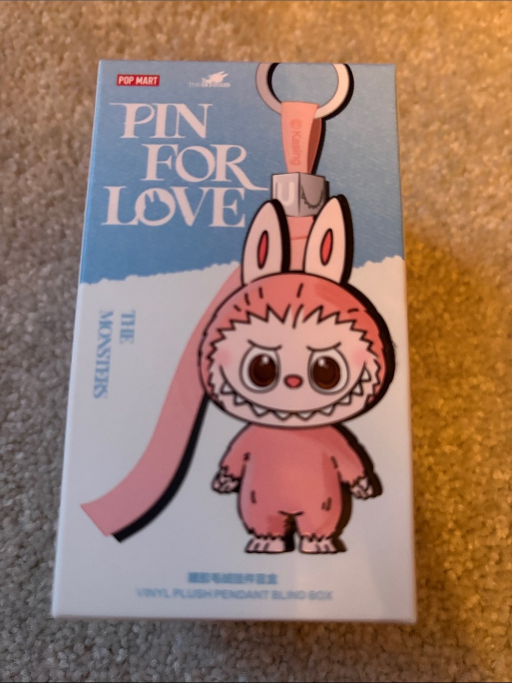 Pop Mart "Pin For Love" Monster Vinyl Pendant Box Blind Box N-&